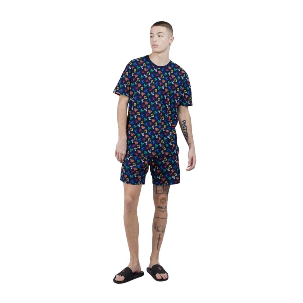 Polo Ralph Lauren All‎ Over Athletic Print Knit Sleep Shorts Men's Size Medium